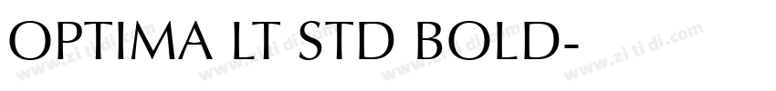 OPTIMA LT STD BOLD字体转换